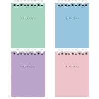 Блокнот 40л А7 75х105мм гребень клетка BRAUBERG Minimal Pastel 1/120 Блокнот 40л А7 75х105мм гребень клетка BRAUBERG Minimal Pastel 1/120