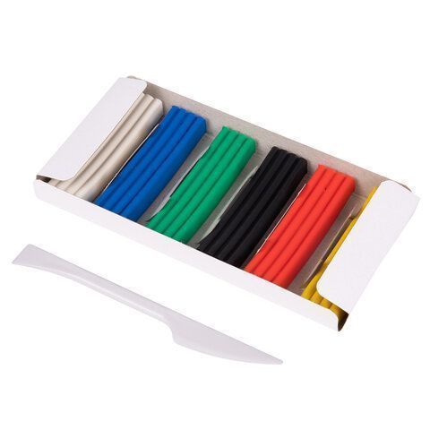 Пластилин 06цв 120г классический со стеком BRAUBERG 1/32 Пластилин 06цв 120г классический со стеком BRAUBERG 1/32