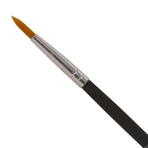 Кисть синтетика круглая №3 BRAUBERG 1/30
