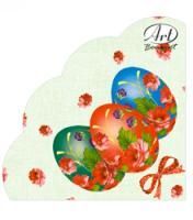 Салфетки 3-сл d 32 см  Rondo Праздничная (12) 1/15