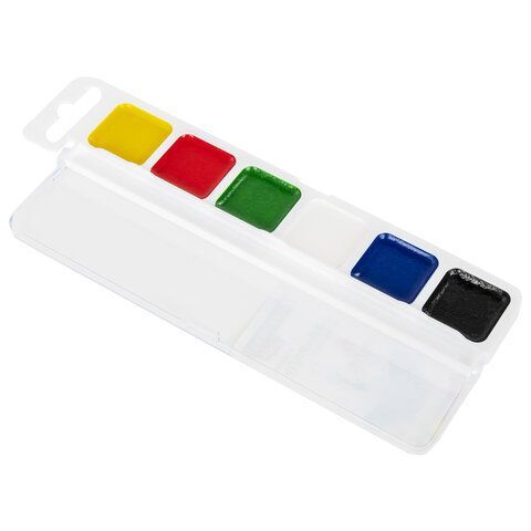 Краски акварельные 06цв медовые квадратные кюветы Brauberg Kids 1/35 Краски акварельные 06цв медовые квадратные кюветы Brauberg Kids 1/35