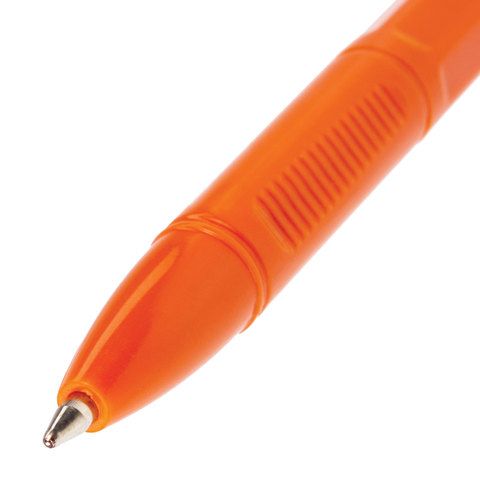 Ручка шариковая синяя узел 0,7мм линия 0,35мм корпус оранж BRAUBERG X-333 Orange 1/50/1000 Ручка шариковая синяя узел 0,7мм линия 0,35мм корпус оранж BRAUBERG X-333 Orange 1/50/1000