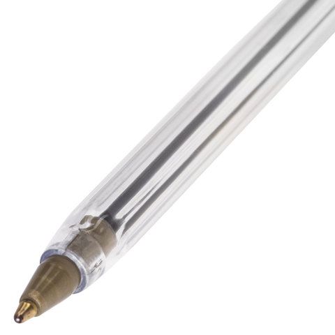 Ручка шариковая синяя узел 1мм линия 0,5мм корпус прозр STAFF Basic BP-01 1/50/2000 Ручка шариковая синяя узел 1мм линия 0,5мм корпус прозр STAFF Basic BP-01 1/50/2000
