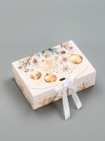 НГ Подарочная коробка 16х11,5х5см Кристальный Новый Год 1/5/250