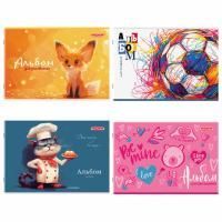 Альбом для рисования 24л А4  скоба Микс ПИФАГОР 1/8/64