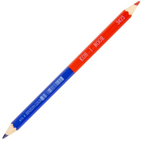 Карандаш двухцветный утолщённый KOH-I-NOOR 1шт красно-синий грифель 3,8мм (клиент) Карандаш двухцветный утолщённый KOH-I-NOOR 1шт красно-синий грифель 3,8мм (клиент)