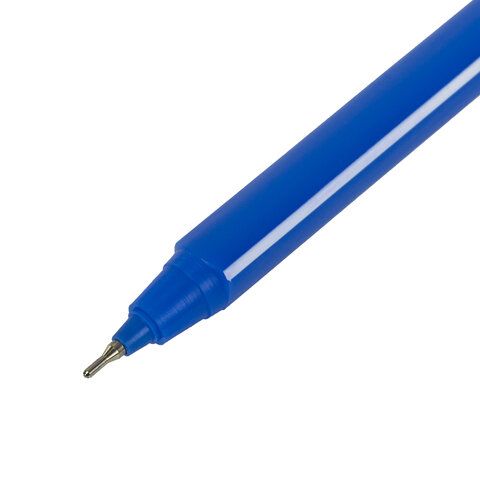 Ручка шариковая синяя масляная узел 0,7мм линия 0,35мм STAFF Basic OBP-312 1/50/3000