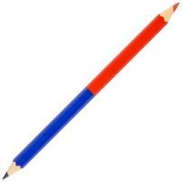 Карандаш двухцветный утолщённый KOH-I-NOOR, 1шт., красно-синий, грифель 3,8 мм,  Карандаш двухцветный утолщённый KOH-I-NOOR, 1шт., красно-синий, грифель 3,8 мм,