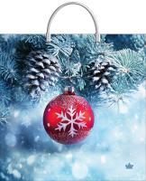 НГ Пакет с пластмассовыми ручками (36х37)-100 Морозное настроение ТИКО 10/100