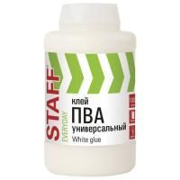 Клей ПВА 1кг универсальный бумага картон дерево STAFF 1/8