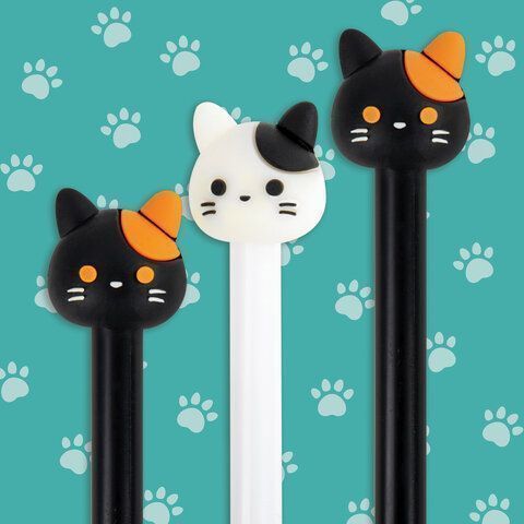 Ручка с топпером шариковая ЮНЛАНДИЯ Кошка корпус ассорти СИНЯЯ узел 0,7мм 1/12 Ручка с топпером шариковая ЮНЛАНДИЯ Кошка корпус ассорти СИНЯЯ узел 0,7мм 1/12