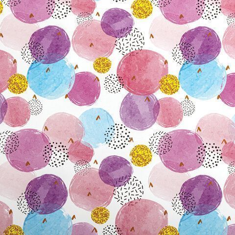 Бумага подарочная 70х100см Золотая Сказка For women,ассор. 5 дизайнов, мелов.70г/м2 1/50