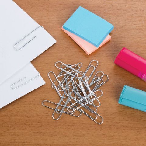 Скрепки 50мм 50шт оцинкованные BRAUBERG 1/10/300