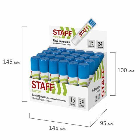 Клей-карандаш 15г STAFF 1/24/648 Клей-карандаш 15г STAFF 1/24/648