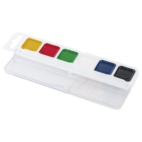 Краски акварельные 06цв медовые пластик ЮНЛАНДИЯ Веселый шмель 1/35 Краски акварельные 06цв медовые пластик ЮНЛАНДИЯ Веселый шмель 1/35