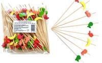 Пика для канапе Фруктовое ассорти 12см (100шт) 1/40