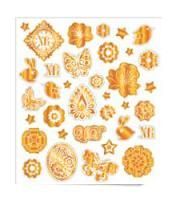 Наклейка для пасхального декора Золотое Сияние 1/50