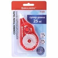 Корректирующая лента 5мм х 25м BRAUBERG MAXI PLUS 1/24