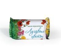 Мыло туалетное 90гр в обертке Луговые цветы 1/80