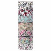 Клейкие Washi-ленты 7шт 3м ЦВЕТОЧНЫЙ МИКС Клейкие Washi-ленты 7шт 3м ЦВЕТОЧНЫЙ МИКС
