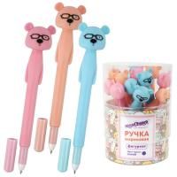 Ручка фигурная МИШКА мягкий корпус 0,35мм, синяя Ручка фигурная МИШКА мягкий корпус 0,35мм, синяя