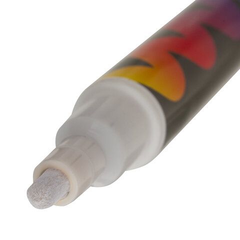 Маркер меловой белый 3,5мм сухостираемый BRAUBERG POP-ART 1/10 Маркер меловой белый 3,5мм сухостираемый BRAUBERG POP-ART 1/10