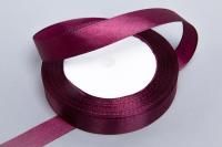 Лента атласная 15мм 25м вишневая 1/10