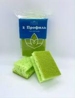 Губка для посуды (2шт) 90х65х45мм профильная Профиль-2 1/40