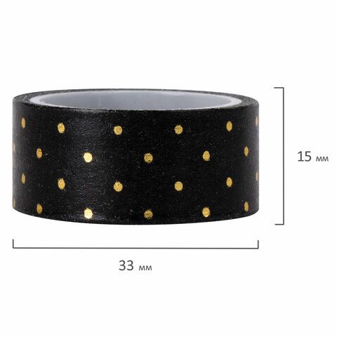 Клейкие WASHI-ленты д/декора с фольгой ЧЕРН ЗОЛОТО 15мм*3м 7шт рисов бумага ОСТРОВ СОКРОВИЩ Клейкие WASHI-ленты д/декора с фольгой ЧЕРН ЗОЛОТО 15мм*3м 7шт рисов бумага ОСТРОВ СОКРОВИЩ