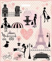 Пакет с вырубной ручкой (50х60)-60 Французский бутик Тико 25/250