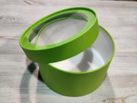 Коробка шайба с прозр. крышкой 16х6,5см Таёжное болото