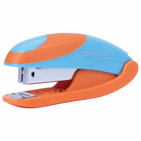 Степлер №24/6 26/6 до 20л ассорти с резиновыми вставками BRAUBERG MIX 1/12 Степлер №24/6 26/6 до 20л ассорти с резиновыми вставками BRAUBERG MIX 1/12