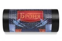 Мешок для мусора 200л рулон ПВД (90х130)-60 черный БРОНЯ ПРЕМИУМ 130г Ромашка (10шт) 1/8