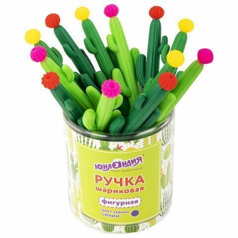 Ручка фигурная шариковая мягкий силиконовый корпус, ассорти, СИНЯЯ, 0,7мм ЮНЛАНДИЯ Кактус 1/12 Ручка фигурная шариковая мягкий силиконовый корпус, ассорти, СИНЯЯ, 0,7мм ЮНЛАНДИЯ Кактус 1/12