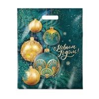 НГ Пакет с вырубной ручкой (38х47)-60 Сибирский декор 50/500