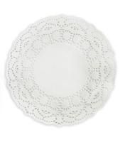 Салфетки ажурные белые Розочка d-30см (250) 1/8