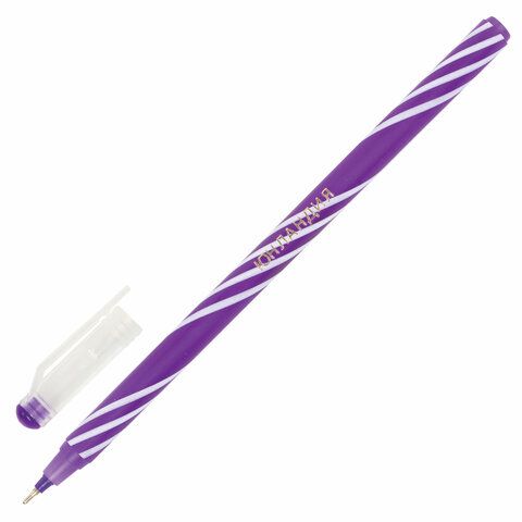 Ручка шариковая масляная синяя 0,3мм иголчатый узел 0,6мм корп ассорти ЮНЛАНДИЯ Candy 1/75/3000 Ручка шариковая масляная синяя 0,3мм иголчатый узел 0,6мм корп ассорти ЮНЛАНДИЯ Candy 1/75/3000