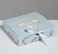 НГ Подарочная коробка 20х18х5см Новогодняя 1/1