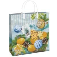 НГ Сумка пластиковая (30х40)-150 Зимнее время Интерпак 1/40