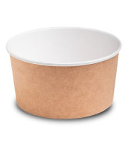 Контейнер бумажный супница 1000мл d-150 крафт OSQ ROUND BOWL(крышка 461832, 464891) 45/270