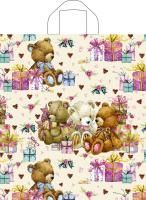 Пакет с петлевой ручкой (42х38)-37 Мишки с подарками ТИКО 50/300 Пакет с петлевой ручкой (42х38)-37 Мишки с подарками ТИКО 50/300