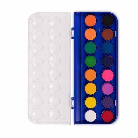 Краски акварельные 16цв круглые кюветы 23 мм пенал BRAUBERG PREMIUM 12/144 Краски акварельные 16цв круглые кюветы 23 мм пенал BRAUBERG PREMIUM 12/144