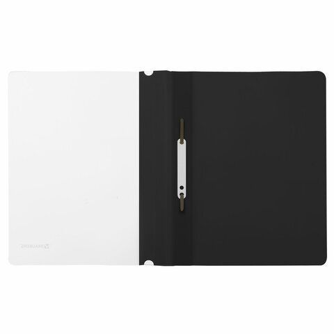 Папка скоросшиватель с прозр верхн лист BRAUBERG А4 черный 1/25/400 Папка скоросшиватель с прозр верхн лист BRAUBERG А4 черный 1/25/400