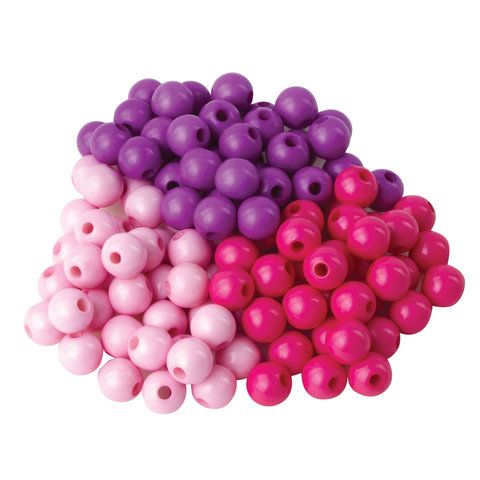 Бусины для творчества ШАРИКИ, 8мм, 30г., св.розовые, розовые, фиолет., ОСТРОВ СОКРОВИЩ (вывод)