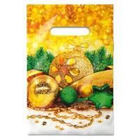 НГ Пакет с вырубной ручкой (20х30)-30 Искринка 100/2000