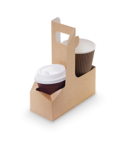 Держатель для стаканов ECO CUPHOLDER 160х80х80 крафт 50/350