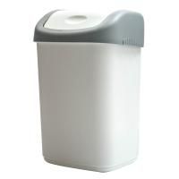 Контейнер для мусора OfficeClean 14л качающаяся крышка, пластик, серое 1/10  Контейнер для мусора OfficeClean 14л качающаяся крышка, пластик, серое 1/10