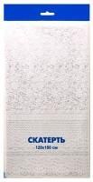 Скатерть полиэтиленовая 120х180см белая Кружево 1/50