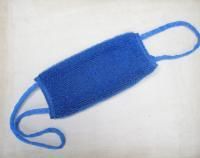 Мочалка для тела вязаная фабричная короткая  1/100