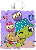 Пакет с петлевой ручкой (42х38)-37 Черепашка ТИКО 50/300